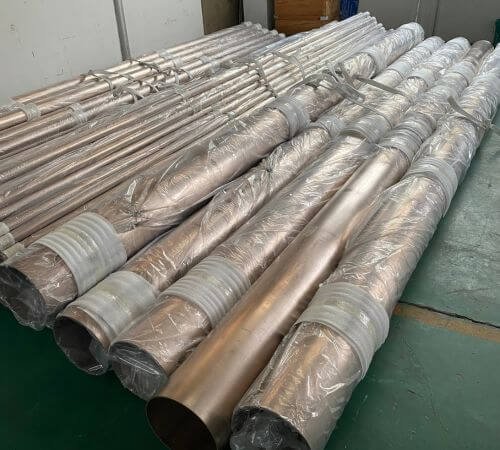 CuNi Pipes Close-up